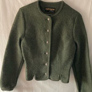 NWT Geiger Green Wool Jacket